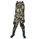 Adrenalin Camo Chest Wader with adjustable straps and reinforced knees