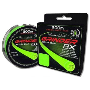 Grinder 8X Fluoro Green 300m Braided Line