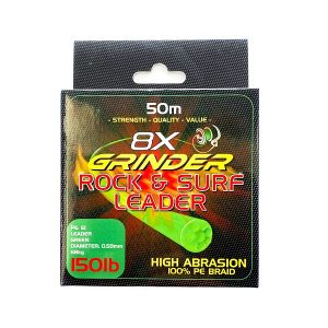Grinder 8X Green 50m Braided Surf Leader Line