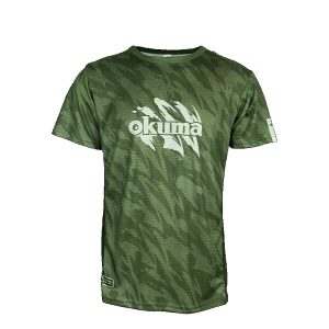 OKUMA CLAW OLIVE CAMO SHORT SLEEVE T-SHIRT 3XL