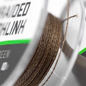 Korda BASIX Braided Hooklink 10m spool in camo green