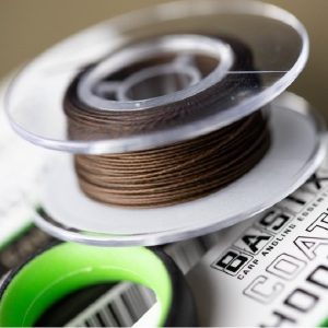 Korda BASIX Coated Hooklink spool, 10m, in camo green