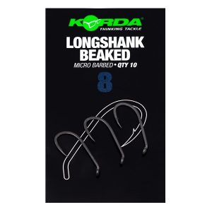 Korda Longshank Beaked Hook in PTFE finish, for carp fishing rigs